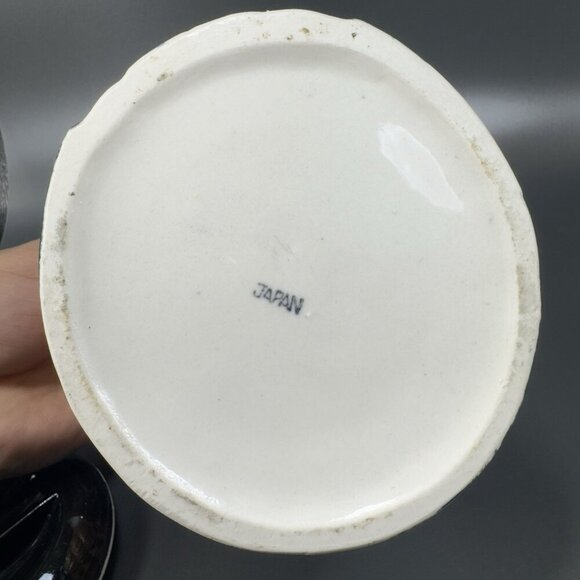 Wales China Japan Toby Character Biscuit Holder Container Jar Ceramic Japan VTG - Picture 12 of 14